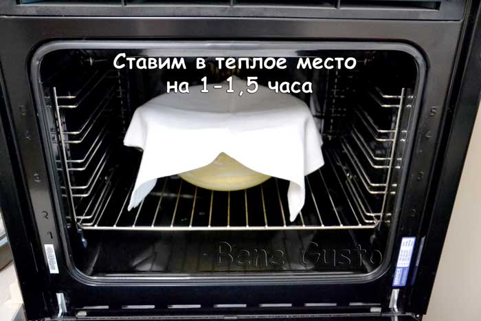выстаиваем тесто на кулич