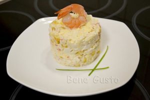 салат из крабовых палочек с капустой и сыром