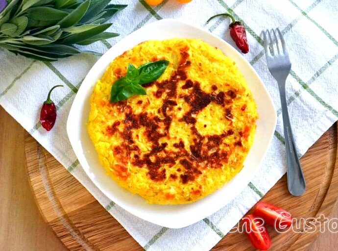 Лінивий пиріг з капустою та сиром